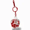 Apple Water-Filled Keychain