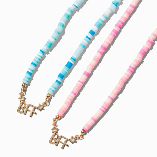 Best Friends Beaded BFF Pendant Necklaces - 2 Pack