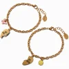 Best Friends Best Cousins Split Heart Chain Bracelets - 2 Pack