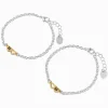Best Friends Big Sis & Lil Sis Heart Charm Bracelets - 2 Pack
