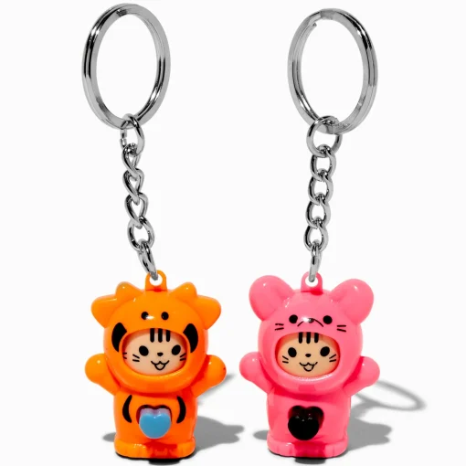 Best Friends Cat Fidget Toy Keychains - 2 Pack