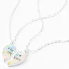 Best Friends Cosmic Heart Split Pendant Necklaces - 2 Pack