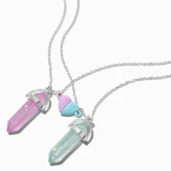 Best Friends Glow In the Dark Mystical Gem Pendant Necklaces - 2 Pack