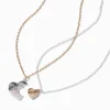 Best Friends Mom & Daughter Hearts Pendant Necklaces - 2 Pack