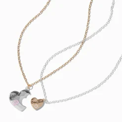 Best Friends Mom & Daughter Hearts Pendant Necklaces - 2 Pack