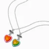 Best Friends Mood Heart Pendant Necklace - 2 Pack
