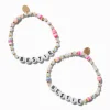 Best Friends ''Bestie'' Beaded Stretch Bracelets - 2 Pack