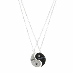 Best Friends Yin Yang Pendant Necklaces - 2 Pack