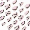 Black & Purple Swirl Almond Vegan Faux Nail Set - 24 Pack