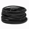 Black Full Hair XL Hair Ties - 12 Pack