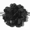 Black Rosette Choker Necklace