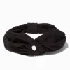 Black Ruched Keyhole Headwrap