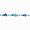 Blue Beaded Fish Choker Necklace