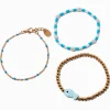 Blue Fish Beaded & Adjustable Bracelet Set - 3 Pack