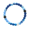 Blue Marble Swirl Fortune Stretch Bracelet