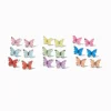 Bright Butterfly Stud Earrings - 9 Pack