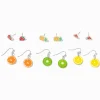 Bright Fruit Earrings Set - 6 Pack