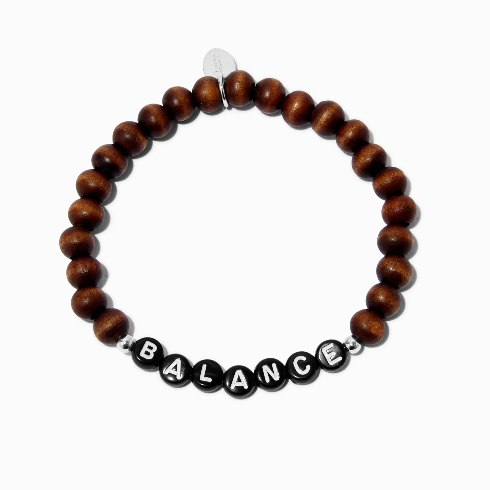 Brown ''Balance'' Beaded Stretch Bracelet