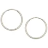 C LUXE by Claire's Silver-tone Titanium 10mm Sleek Hoop Earrings