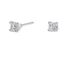 C LUXE by Claire's Sterling Silver Cubic Zirconia 3x3mm Square Stud Earrings