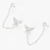 C LUXE by Claire's Sterling Silver Butterfly Ear Connector Earrings