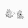 C LUXE by Claire's Sterling Silver Cubic Zirconia 8mm Pear Stud Earrings