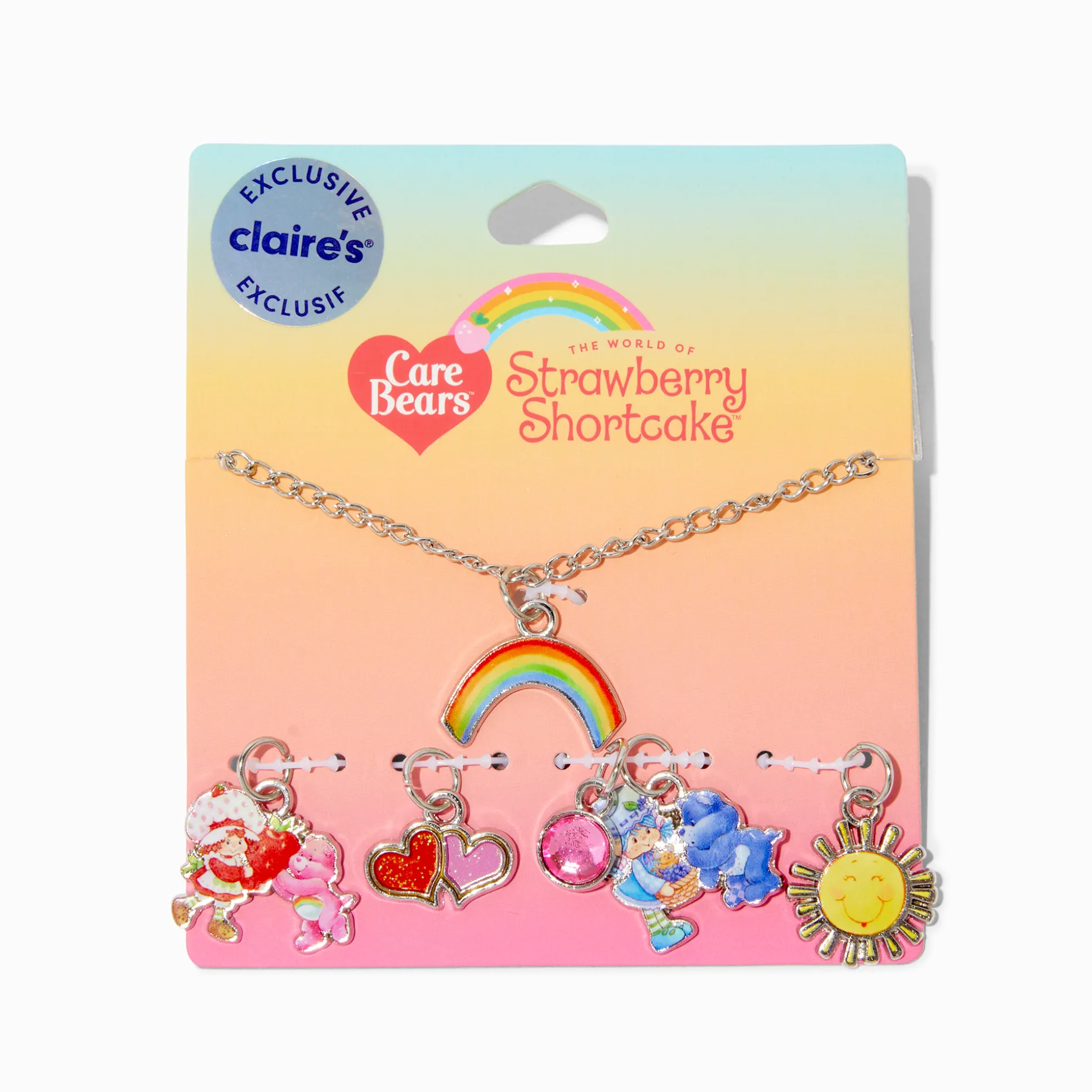 Care Bears™ x Strawberry Shortcake™ Claire's Exclusive Charm Necklace Set - 7 Pack