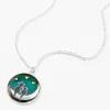 Cats on the Moon Mood Pendant Necklace