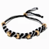 Celestial Black & White Woven Adjustable Bracelet