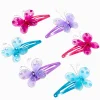 Claire's Club Butterfly Gem Stone Hair Clips - 6 Pack