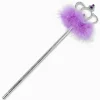 Claire's Club Crown Purple Marabou Feather Wand