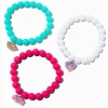 Claire's Club Dogs Matte Beaded Stretch Bracelets - 3 Pack