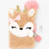 Claire's Club Ginger the Deer Furry Mini Lock Diary