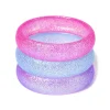 Claire's Club Glitter Bangle Bracelets - 3 Pack