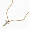 Claire's Club Gold-tone Cross Necklace