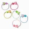 Claire's Club Iridescent Butterfly Neon Hair Ties - 6 Pack