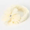 Claire's Club Ivory Chiffon Flower Headwrap