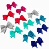 Claire's Club Jewel Tone Mini Hair Bow Clips - 12 Pack
