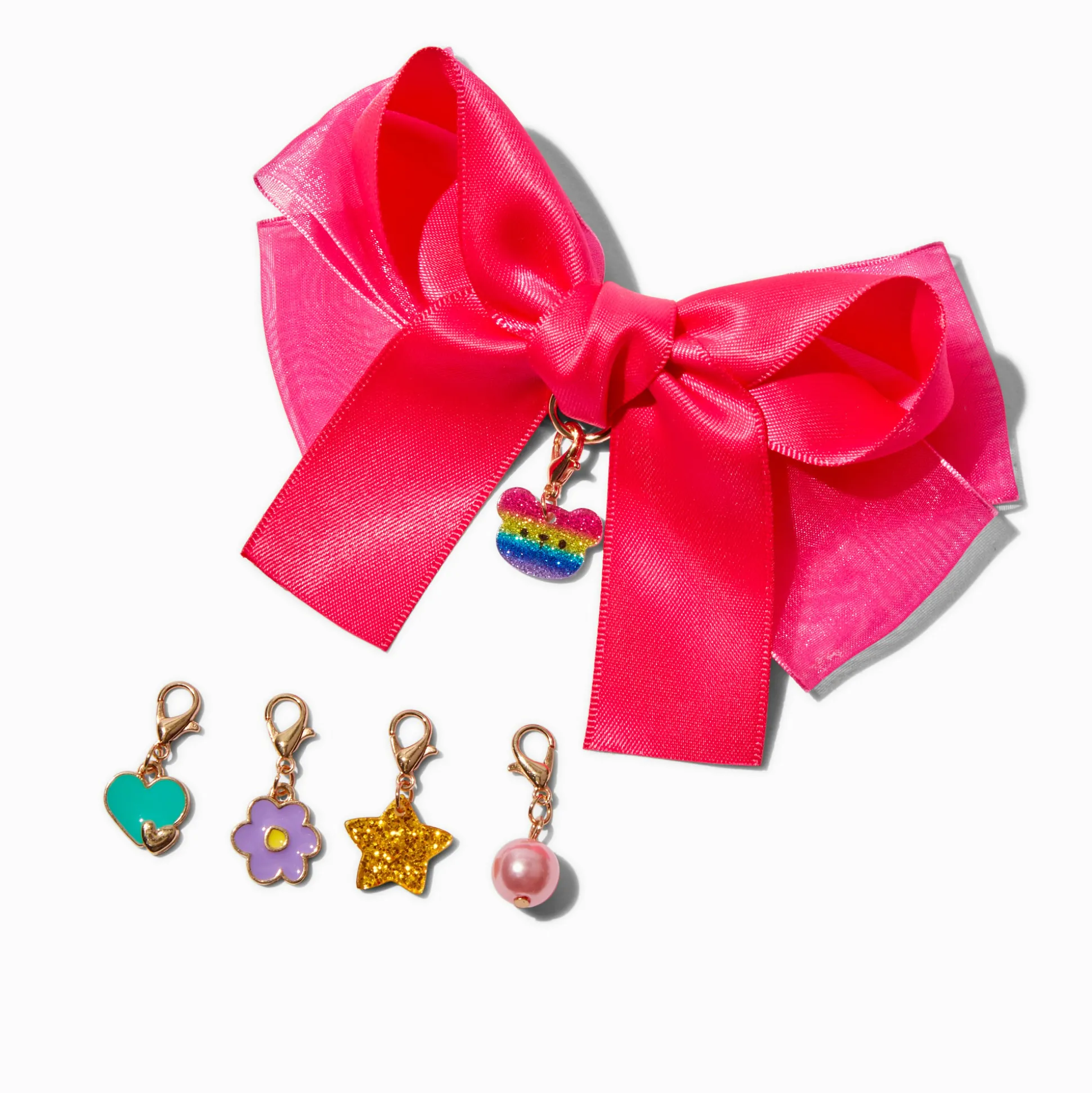 Claire's Club Make-It-Yourself Pink Hair Bow Accessory Kit