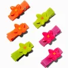 Claire's Club Neon Flowers Hair Clips - 6 Pack