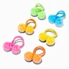 Claire's Club Neon Knocker Bead Hair Ties - 6 Pack