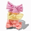 Claire's Club Pastel Bow Honeycomb Hair Ties - 6 Pack