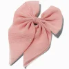 Claire's Club Pink Chiffon Hair Bow Clip