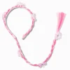 Claire's Club Pink Flower Braided Headband