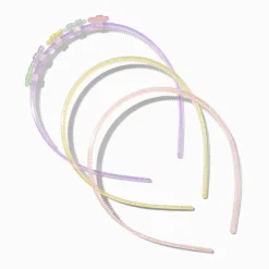Claire's Club Rainbow Daisy Glitter Headbands - 3 Pack