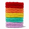Claire's Club Rainbow Honeycomb Hair Ties - 10 Pack