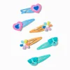Claire's Club Rainbow Mixed Snap Hair Clips - 6 Pack