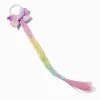 Claire's Club Rainbow Pastel Braid Faux Hair Clip