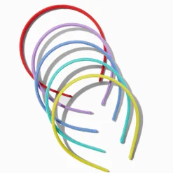 Claire's Club Rainbow Rope Plastic Headbands - 5 Pack