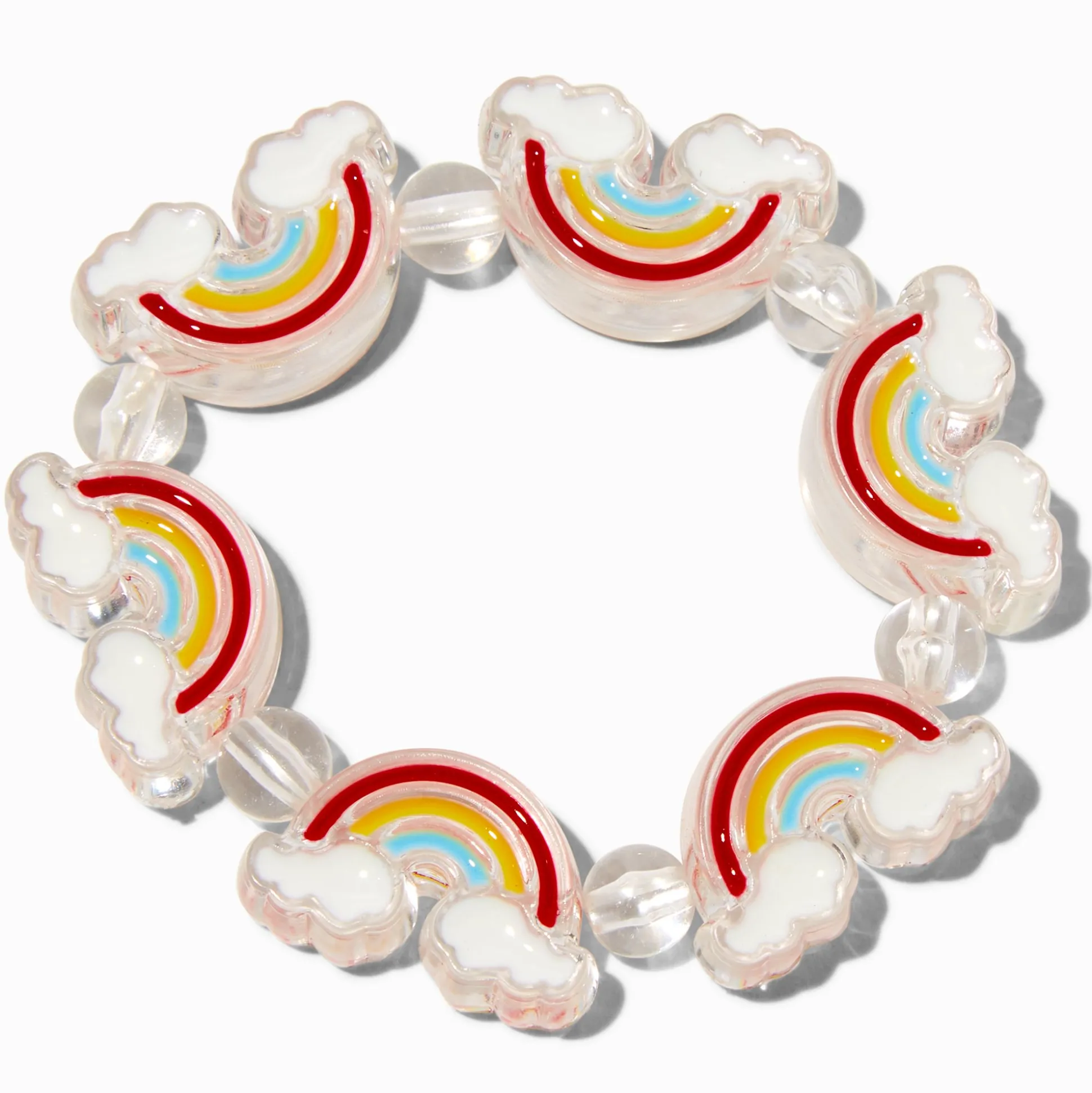 Claire's Club Rainbow Stretch Bracelet